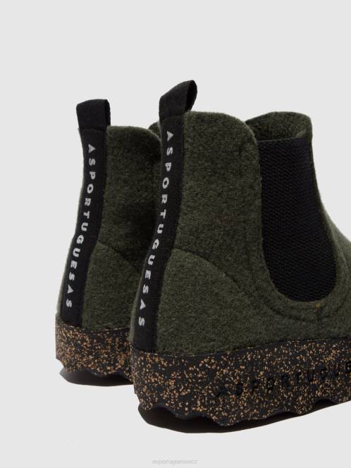 Asportuguesas chelsea kotníkové boty caia - F2X8216 Asportuguesas CZ vojenská zelená muži boty