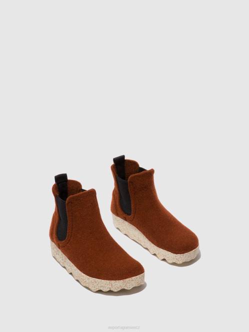 Asportuguesas chelsea kotníkové boty caia - F2X8217 Asportuguesas CZ hnědý muži boty