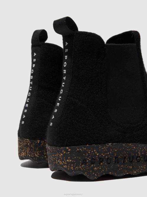 Asportuguesas chelsea kotníkové boty caia - F2X8218 Asportuguesas CZ černý muži boty