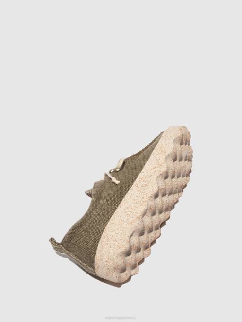 Asportuguesas nazouváky chat - F2X8202 Asportuguesas Shoes vojenské zelené konopí muži obuv