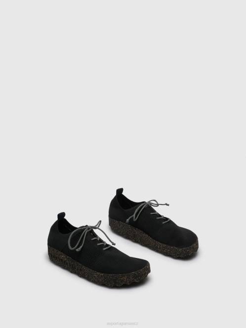 Asportuguesas šněrovací kód trenérů - F2X8188 Asportuguesas CZ černý muži trenéři