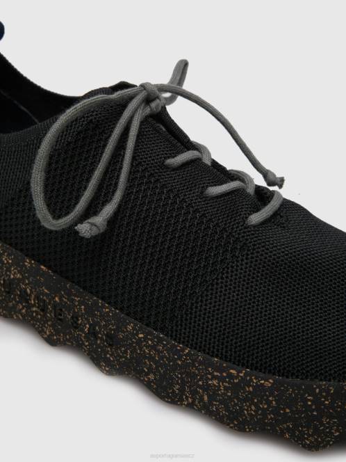 Asportuguesas šněrovací kód trenérů - F2X8188 Asportuguesas CZ černý muži trenéři