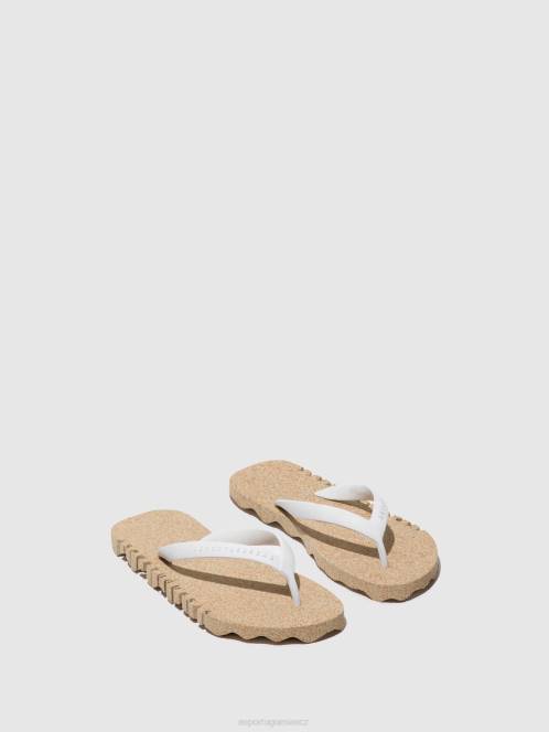 Asportuguesas plážové žabky hrbolaté - F2X8178 Asportuguesas CZ přírodní a bílý pásek muži žabky