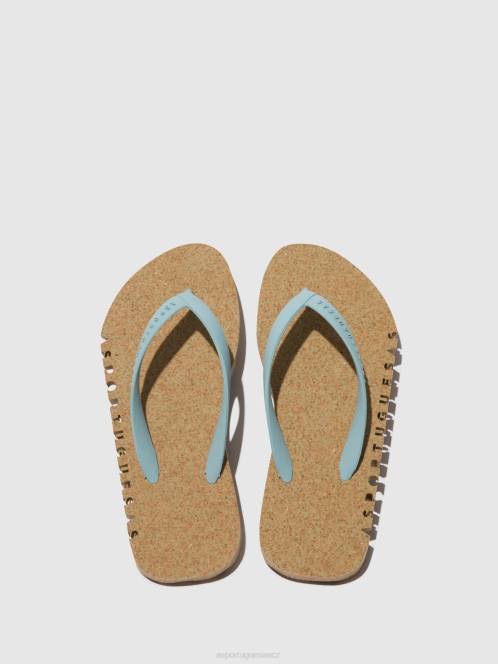 Asportuguesas plážové žabky hrbolaté - F2X8187 Asportuguesas CZ vojenský a cloudový popruh muži žabky