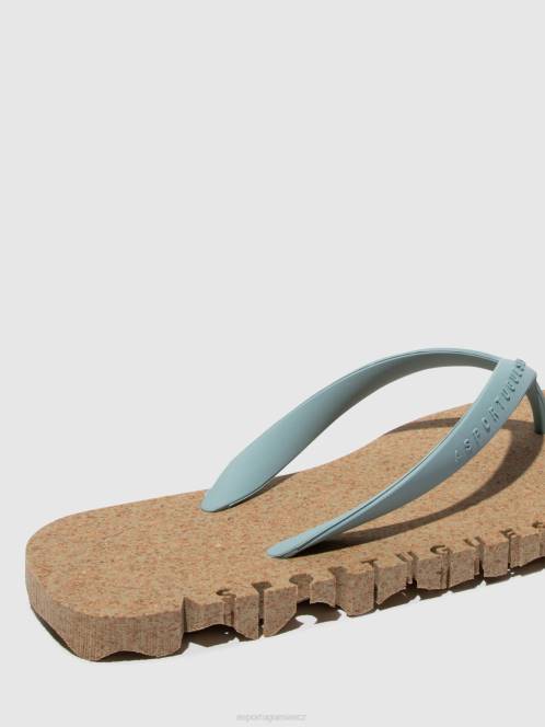 Asportuguesas plážové žabky hrbolaté - F2X8187 Asportuguesas CZ vojenský a cloudový popruh muži žabky