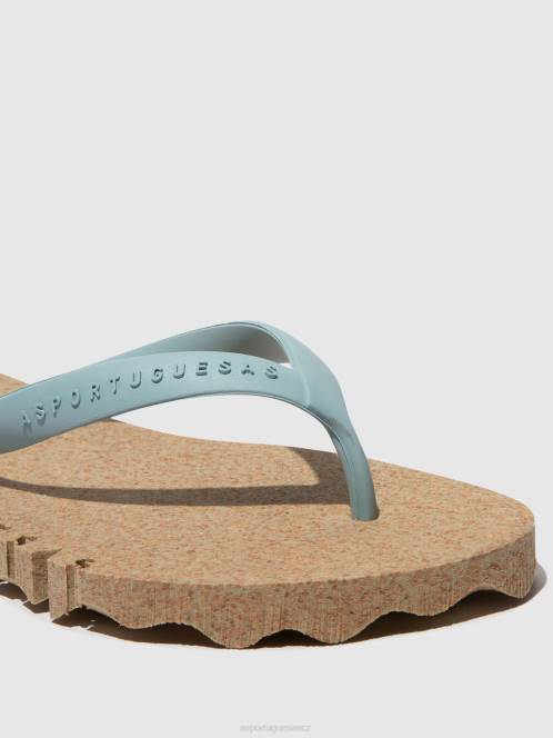 Asportuguesas plážové žabky hrbolaté - F2X8187 Asportuguesas CZ vojenský a cloudový popruh muži žabky