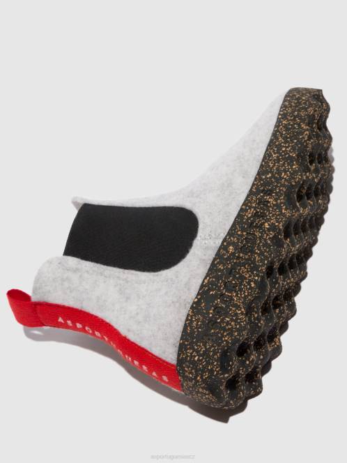 Asportuguesas chelsea kotníkové boty caia - F2X8148 Asportuguesas CZ špinavě bílá ženy boty