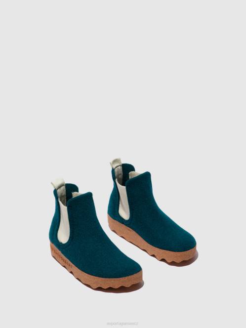 Asportuguesas chelsea kotníkové boty caia - F2X8150 Asportuguesas CZ paví modrá ženy boty