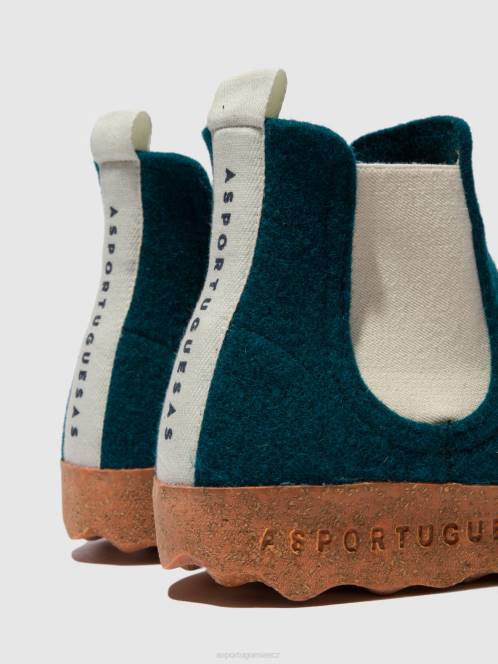 Asportuguesas chelsea kotníkové boty caia - F2X8150 Asportuguesas CZ paví modrá ženy boty