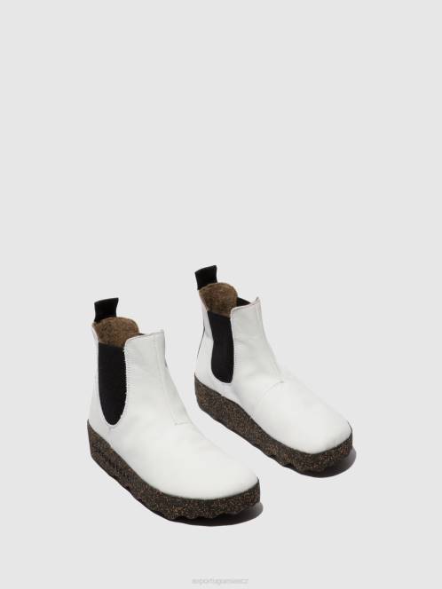 Asportuguesas chelsea kotníkové boty caia - F2X8154 Asportuguesas CZ veganská bílá ženy boty