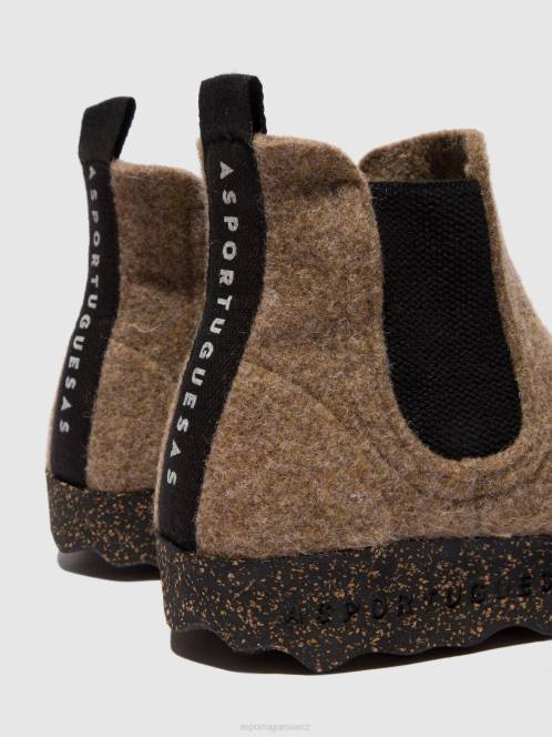 Asportuguesas chelsea kotníkové boty caia - F2X8156 Asportuguesas CZ taupe ženy boty