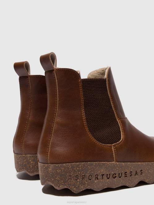 Asportuguesas chelsea kotníkové boty caia - F2X8157 Asportuguesas CZ hnědý ženy boty