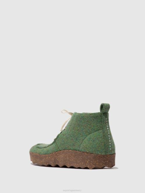 Asportuguesas šněrovací kotníkové boty cody - F2X8160 Asportuguesas CZ zelený ženy boty