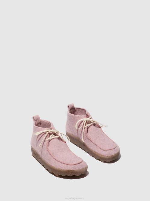 Asportuguesas šněrovací kotníkové boty cody - F2X8164 Asportuguesas CZ růžový ženy boty