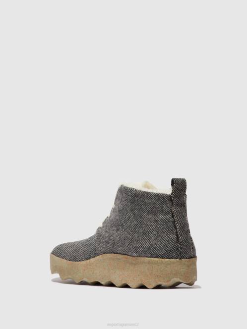 Asportuguesas šněrovací kotníkové boty dort - F2X8159 Asportuguesas CZ antracit ženy boty