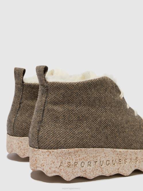 Asportuguesas šněrovací kotníkové boty dort - F2X8161 Asportuguesas CZ hnědý ženy boty