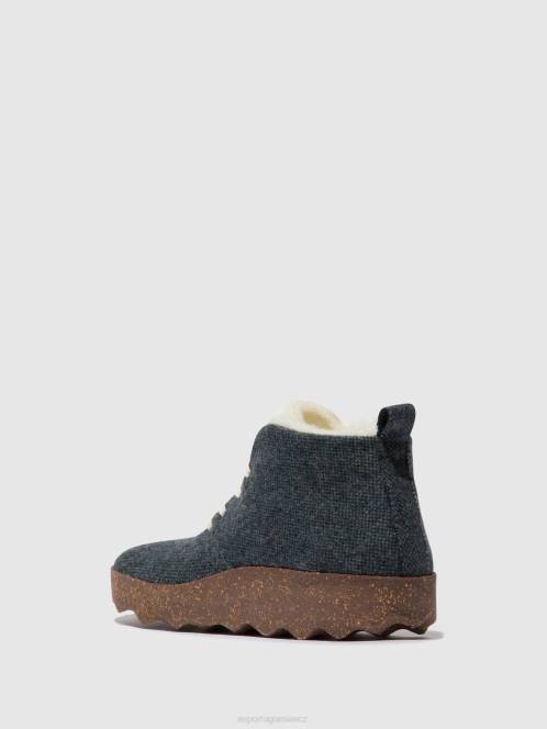 Asportuguesas šněrovací kotníkové boty dort - F2X8167 Asportuguesas CZ modrý ženy boty