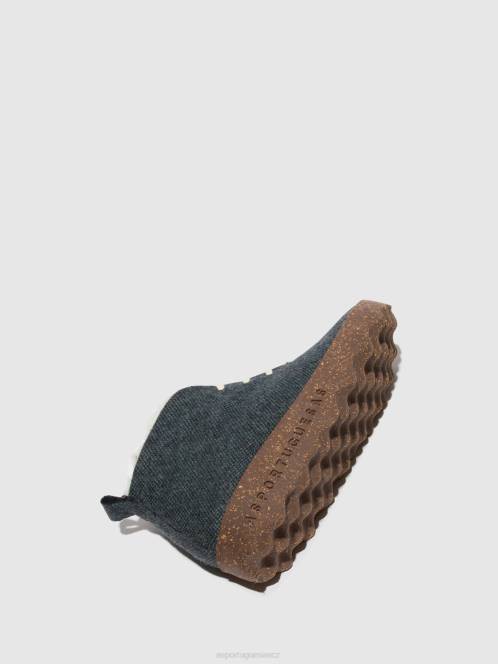 Asportuguesas šněrovací kotníkové boty dort - F2X8167 Asportuguesas CZ modrý ženy boty