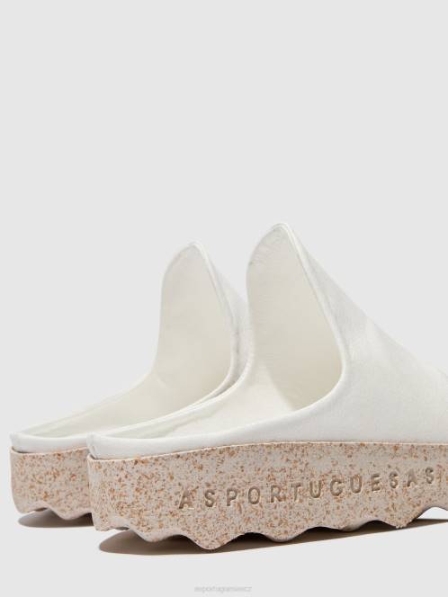 Asportuguesas nasouvací hlína mulů - F2X8137 Asportuguesas CZ bílý ženy muly