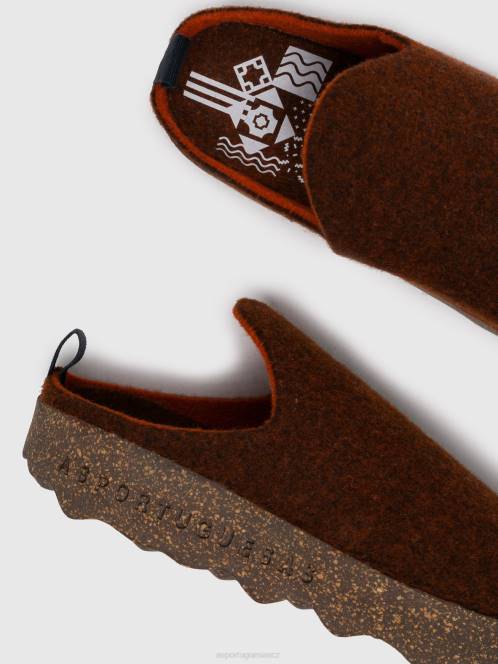 Asportuguesas přicházejí muly s kulatou nohou - F2X8123 Asportuguesas CZ hnědý ženy muly