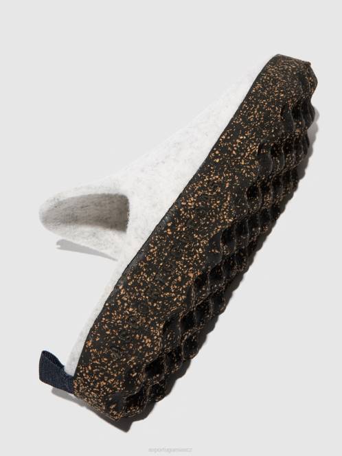 Asportuguesas přicházejí muly s kulatou nohou - F2X8144 Asportuguesas CZ špinavě bílá ženy muly