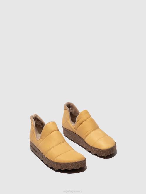 Asportuguesas boty s kulatou špičkou crus - F2X8103 Asportuguesas Shoes béžový ženy obuv