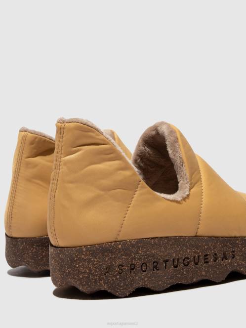 Asportuguesas boty s kulatou špičkou crus - F2X8103 Asportuguesas Shoes béžový ženy obuv