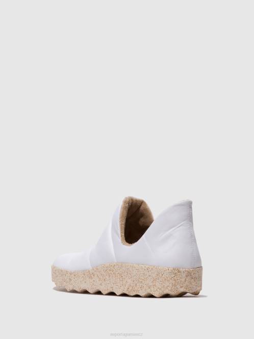 Asportuguesas boty s kulatou špičkou crus - F2X8115 Asportuguesas Shoes Blanco ženy obuv