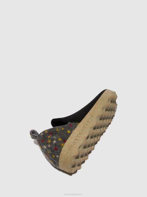 Asportuguesas boty s kulatou špičkou město - F2X8107 Asportuguesas Shoes černá plsť dehor ženy obuv