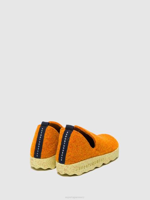 Asportuguesas boty s kulatou špičkou město - F2X8111 Asportuguesas Shoes pomerančový ženy obuv