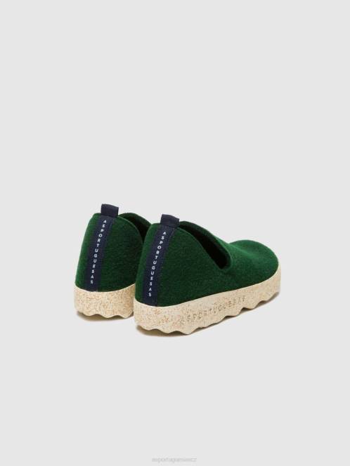 Asportuguesas boty s kulatou špičkou město - F2X8112 Asportuguesas Shoes zelený ženy obuv