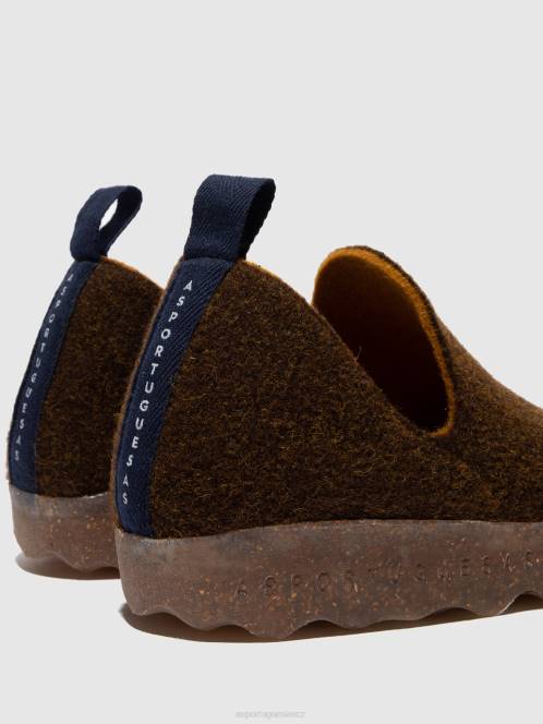 Asportuguesas boty s kulatou špičkou město - F2X831 Asportuguesas Shoes karamel ženy obuv