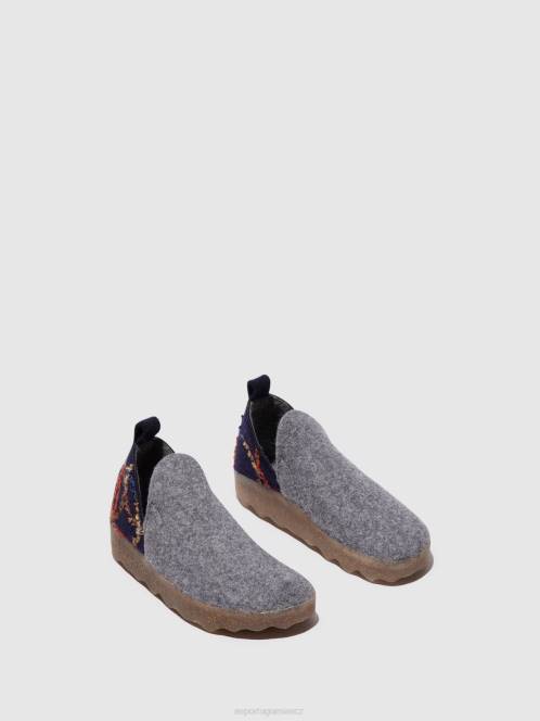 Asportuguesas boty s kulatou špičkou město - F2X851 Asportuguesas Shoes betonový plstěný dárek ženy obuv