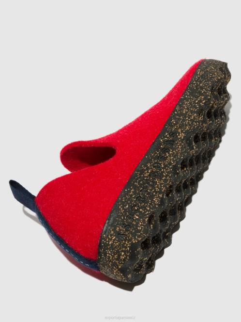 Asportuguesas boty s kulatou špičkou město - F2X855 Asportuguesas Shoes červený ženy obuv