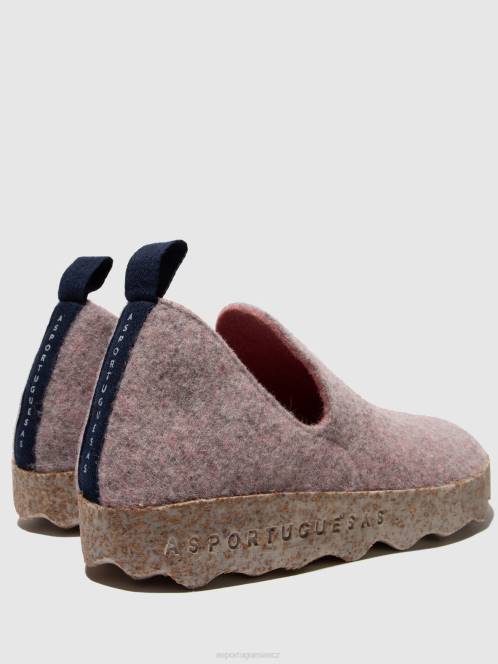 Asportuguesas boty s kulatou špičkou město - F2X876 Asportuguesas Shoes zaprášená růže ženy obuv