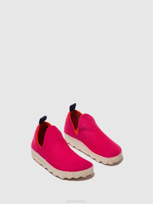 Asportuguesas boty s kulatou špičkou město - F2X877 Asportuguesas Shoes fuchsie ženy obuv