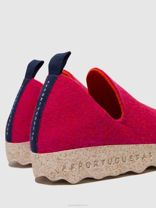 Asportuguesas boty s kulatou špičkou město - F2X877 Asportuguesas Shoes fuchsie ženy obuv