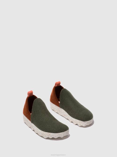 Asportuguesas boty s kulatou špičkou město - F2X879 Asportuguesas Shoes šedá oranžová ženy obuv