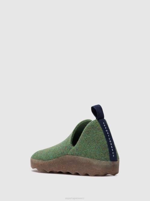 Asportuguesas boty s kulatou špičkou město - F2X889 Asportuguesas Shoes zelený ženy obuv