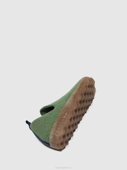 Asportuguesas boty s kulatou špičkou město - F2X889 Asportuguesas Shoes zelený ženy obuv