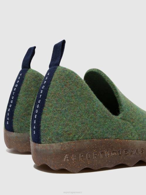 Asportuguesas boty s kulatou špičkou město - F2X889 Asportuguesas Shoes zelený ženy obuv