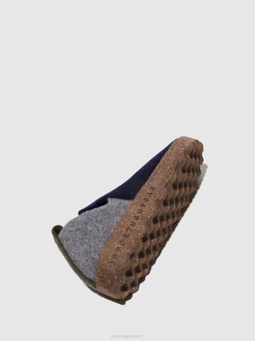 Asportuguesas boty s kulatou špičkou město - F2X898 Asportuguesas Shoes námořnictvo/beton ženy obuv