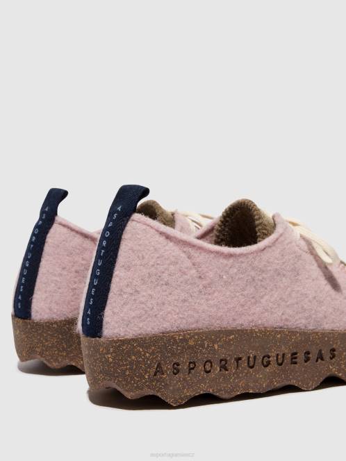 Asportuguesas šněrovací boty chat - F2X8108 Asportuguesas Shoes růžová/taupe ženy obuv