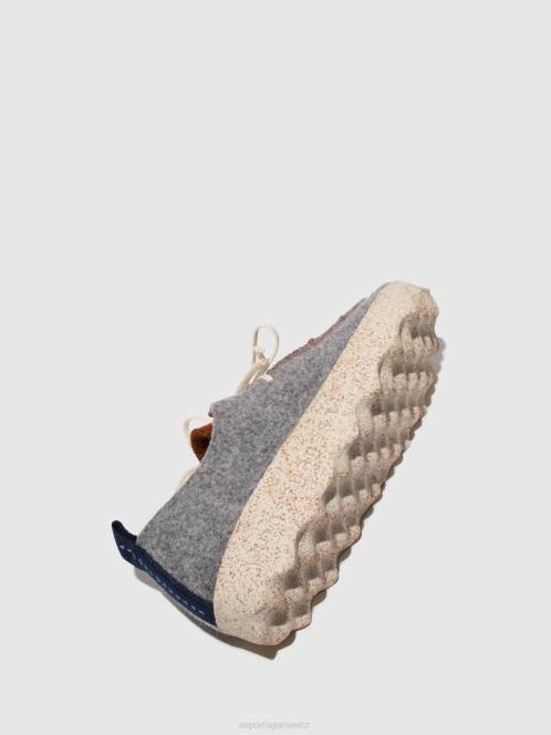 Asportuguesas šněrovací boty chat - F2X8114 Asportuguesas Shoes betonová/hnědá ženy obuv