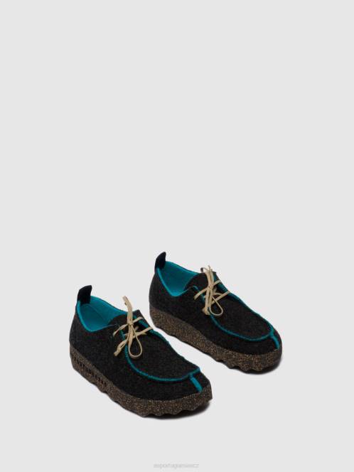 Asportuguesas šněrovací boty chat - F2X857 Asportuguesas Shoes antracit ženy obuv