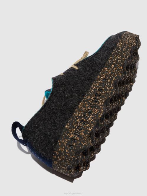 Asportuguesas šněrovací boty chat - F2X857 Asportuguesas Shoes antracit ženy obuv