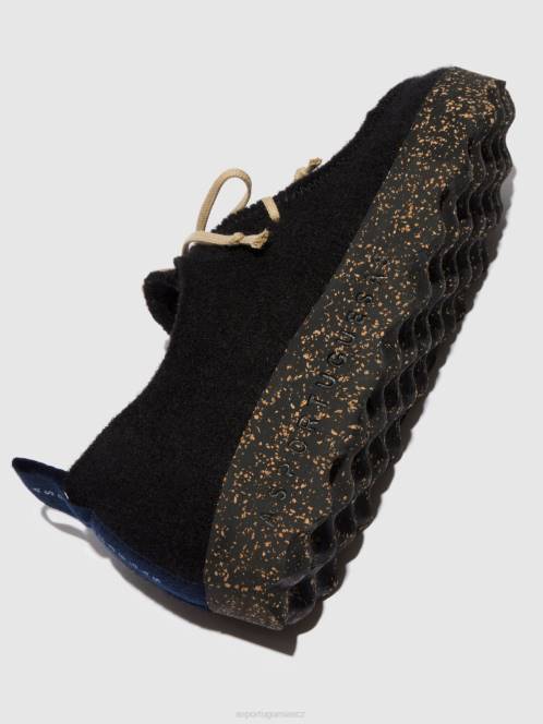 Asportuguesas šněrovací boty chat - F2X862 Asportuguesas Shoes černý ženy obuv