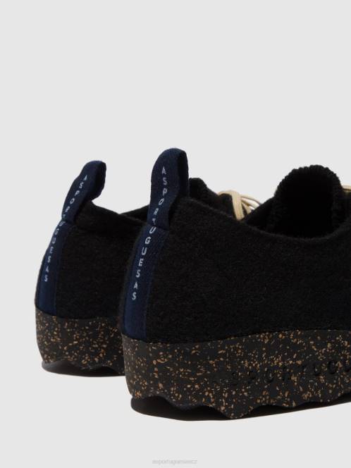 Asportuguesas šněrovací boty chat - F2X862 Asportuguesas Shoes černý ženy obuv