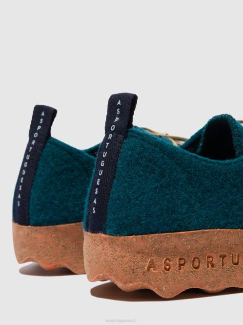 Asportuguesas šněrovací boty chat - F2X874 Asportuguesas Shoes paví modrá ženy obuv