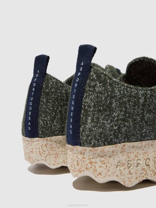 Asportuguesas šněrovací boty tábor - F2X899 Asportuguesas Shoes zelený ženy obuv